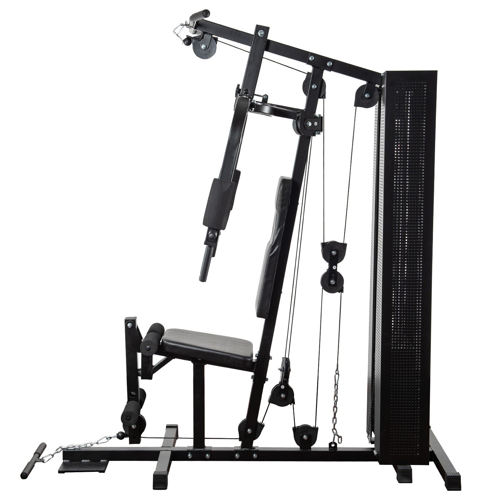 KETTLER Kraftstation Basic – Kompakter Multigym-Station für Ganzkörper-Krafttraining zu Hause, 50-kg-Gewichtsblock, Brustpresse, Butterfly, Latzug, Beinstrecker, max. 100 kg Benutzergewicht