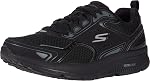 Skechers Men's GOrun Consistent-Athletic Workout Running Walking Shoe Sneaker with Air Cooled Foam, Black/Charcoal, 11 X-Wide