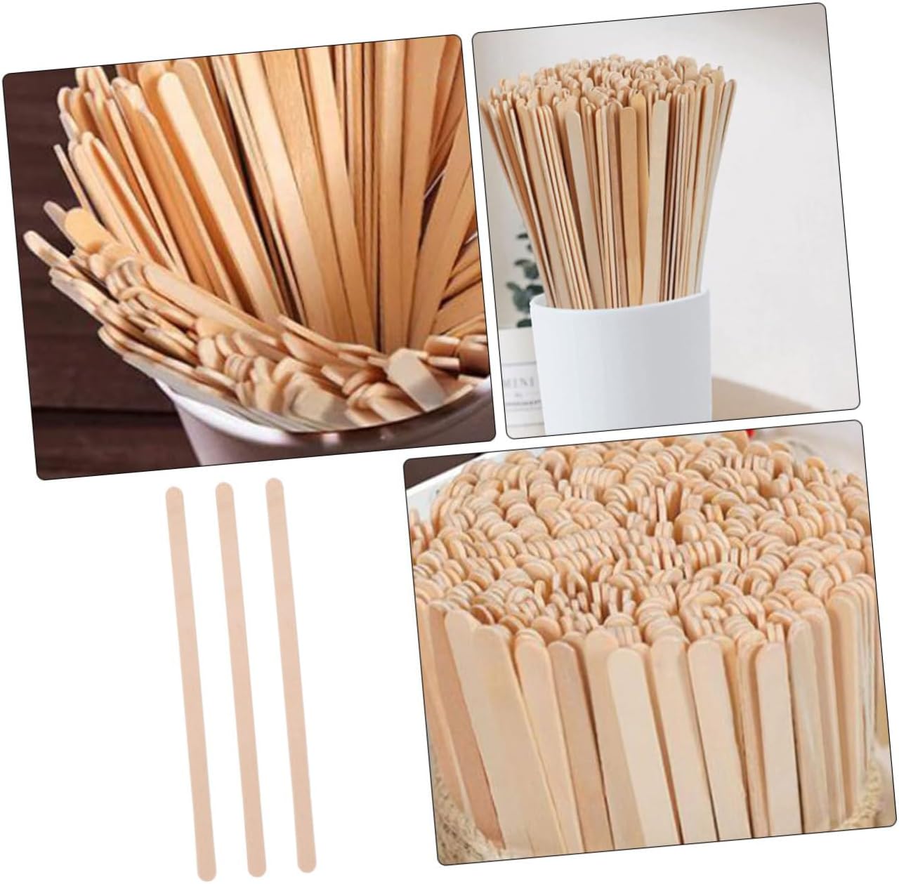 DOITOOL 500pcs Disposable Coffee Stirring Sticks Elegant Beverage Stirrers for Tea Hot Versatile Lightweight Drink Mixers for Home Travel