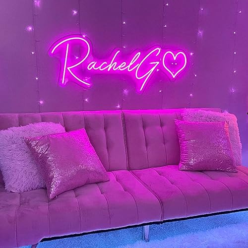Miniatura 6 de Letreros de neón personalizados para nombres de boda, letreros de neón personalizables regulables para eventos, dormitorio, cumpleaños, fiesta, sala