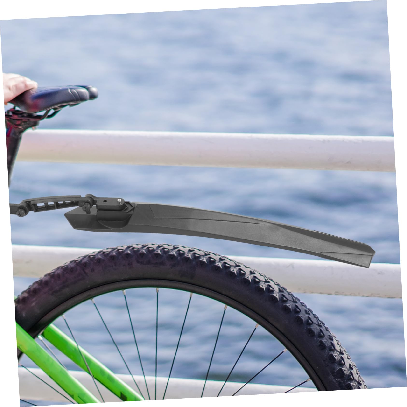 BESPORTBLE Garde-Boue Avant et arrière VTT Garde Boue vélo protecteurs Scooter décalcomanies de vélo de Montagne Garde-Boue Solide Garde-Boue Anti-éclaboussures Plastique Black