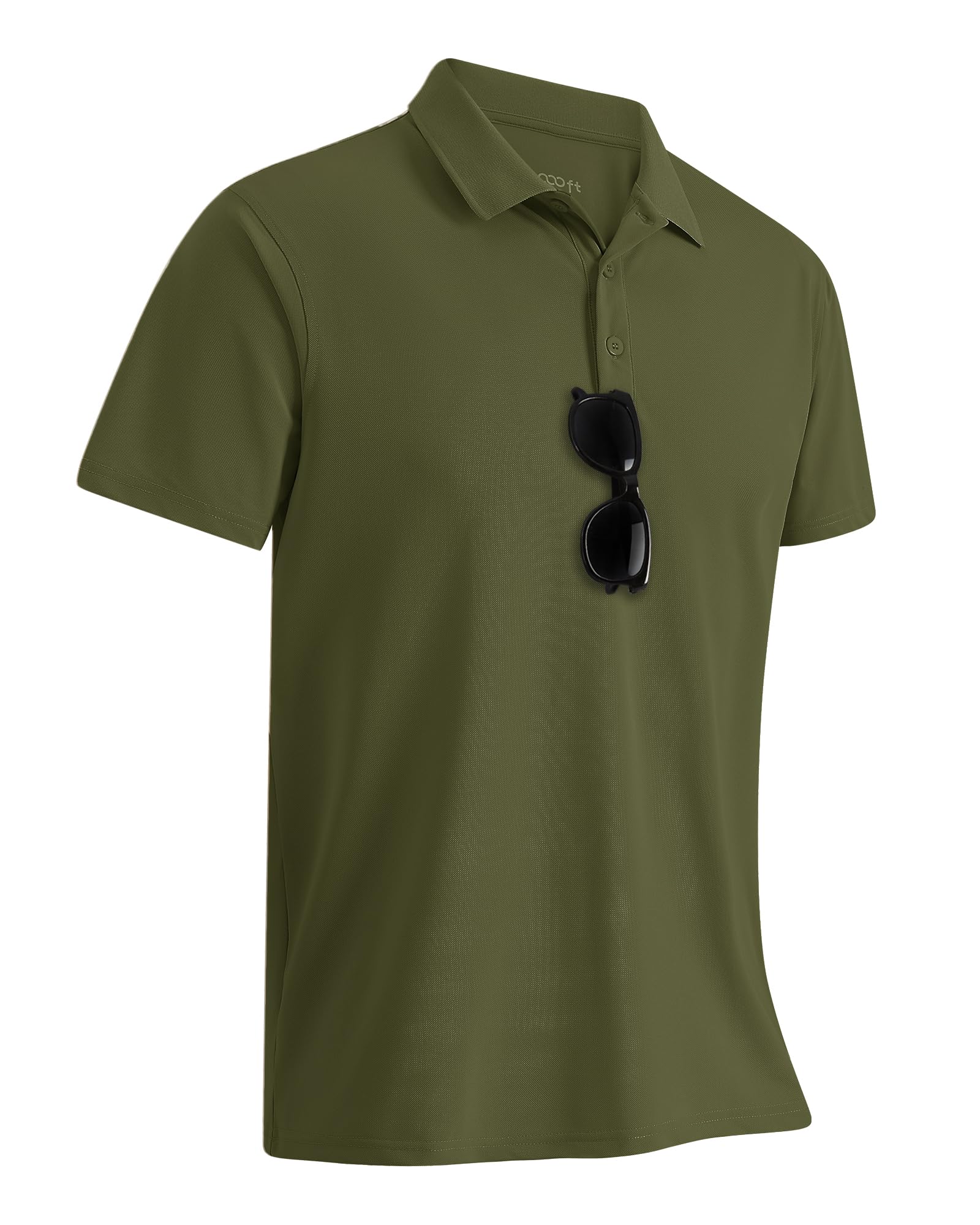 33,000ft Polo de manga corta para hombre, polo de golf, absorbe la humedad, secado rápido, deportes al aire libre, atléticos, tenis