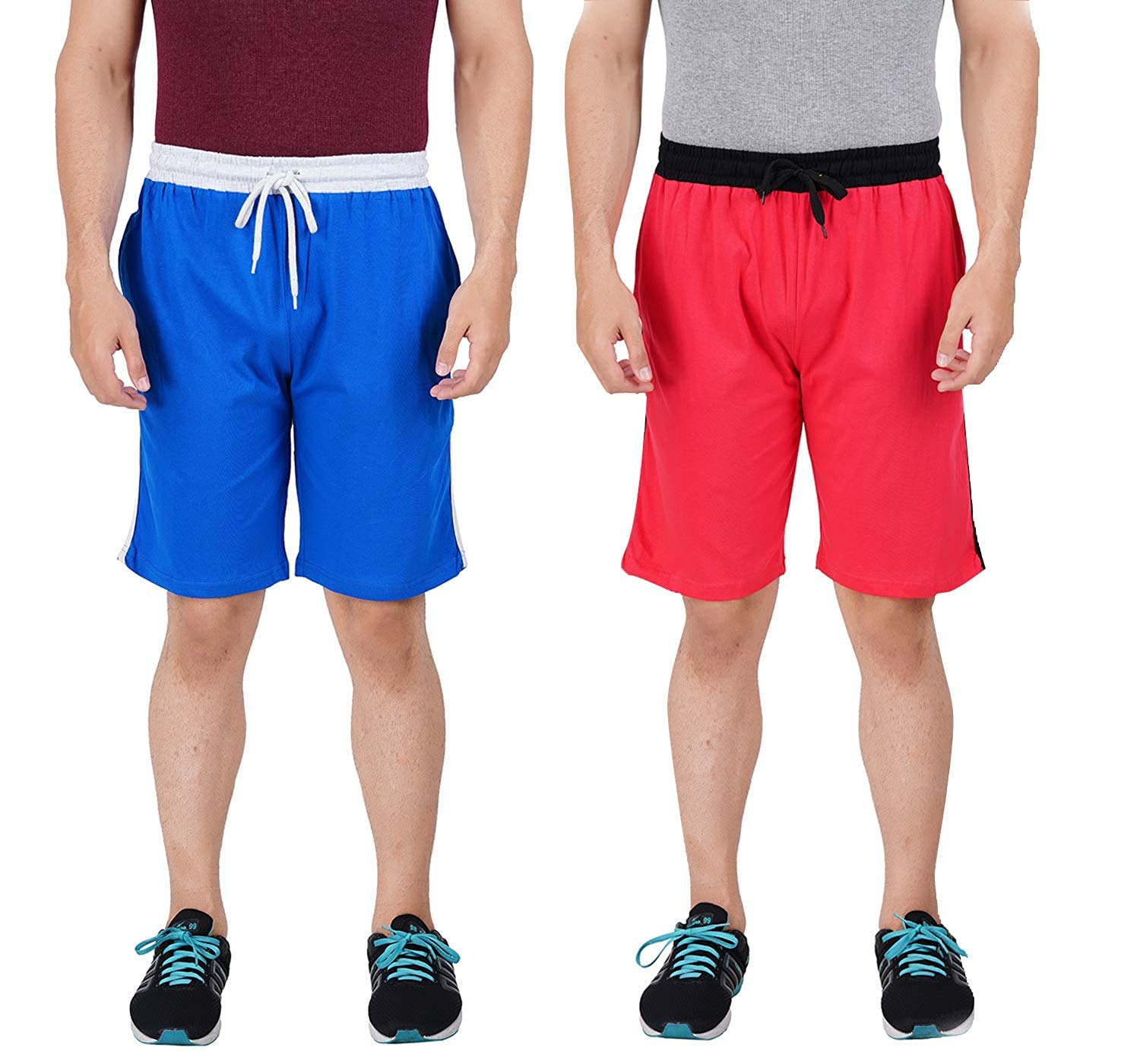pride apparel Cotton Ultra Soft Bottom Lounge Casual Comfort Sleep Shorts for Gym Running with Pockets-picture-28