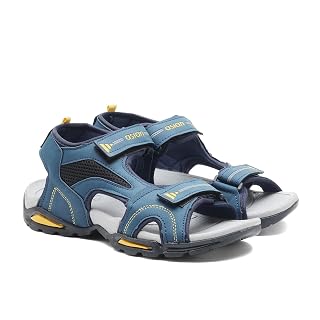 ASIAN Vistara-47 Men’s Sandals with Adjustable Straps, Cushioned Footbed & Anti-Skid Sole | Stylish Outdoor Sandals | Lightweight, Ideal for Travel & Beach