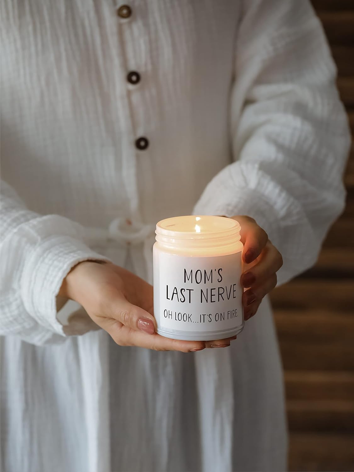 Mothers Day Gifts for Mom from Daughter and Son, Moms Last Nerve Candle, Cool Best Mom Gifts Ideas, Birthday & Mothers Day & Thanksgiving & Christmas Gift for Moms - Lavender Scented Candle - Image 7