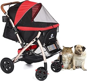 HPZ Pet Rover XL Extra-Long Premium Heavy Duty Dog Stroller