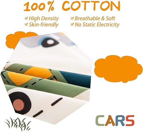 Miniatura 3 de Juego de funda de edredón para niños, tamaño matrimonial, 3 piezas, 100% algodón, para niños y niñas, juego de funda de edredón reversible a rayas