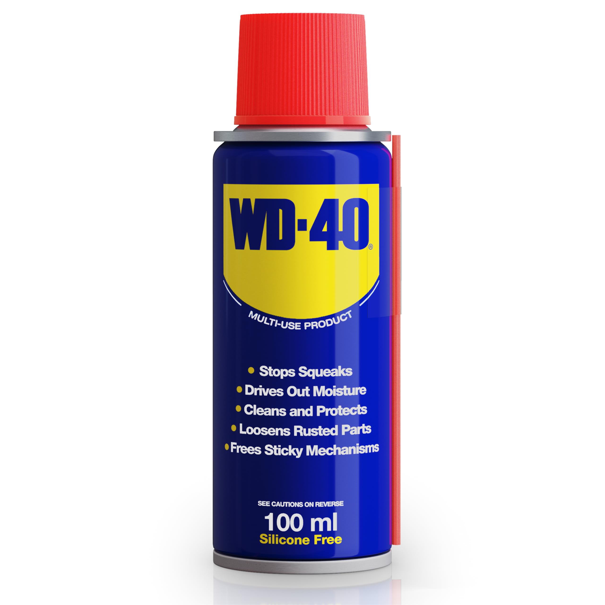 WD-40 Multi Use Lubricant Spray 100ml Pocket Size Original, Multipurpose WD40 Spray Lubricant for Maintenance, Water Displacement, and Rust Protection for Emergency Repairs and Travel