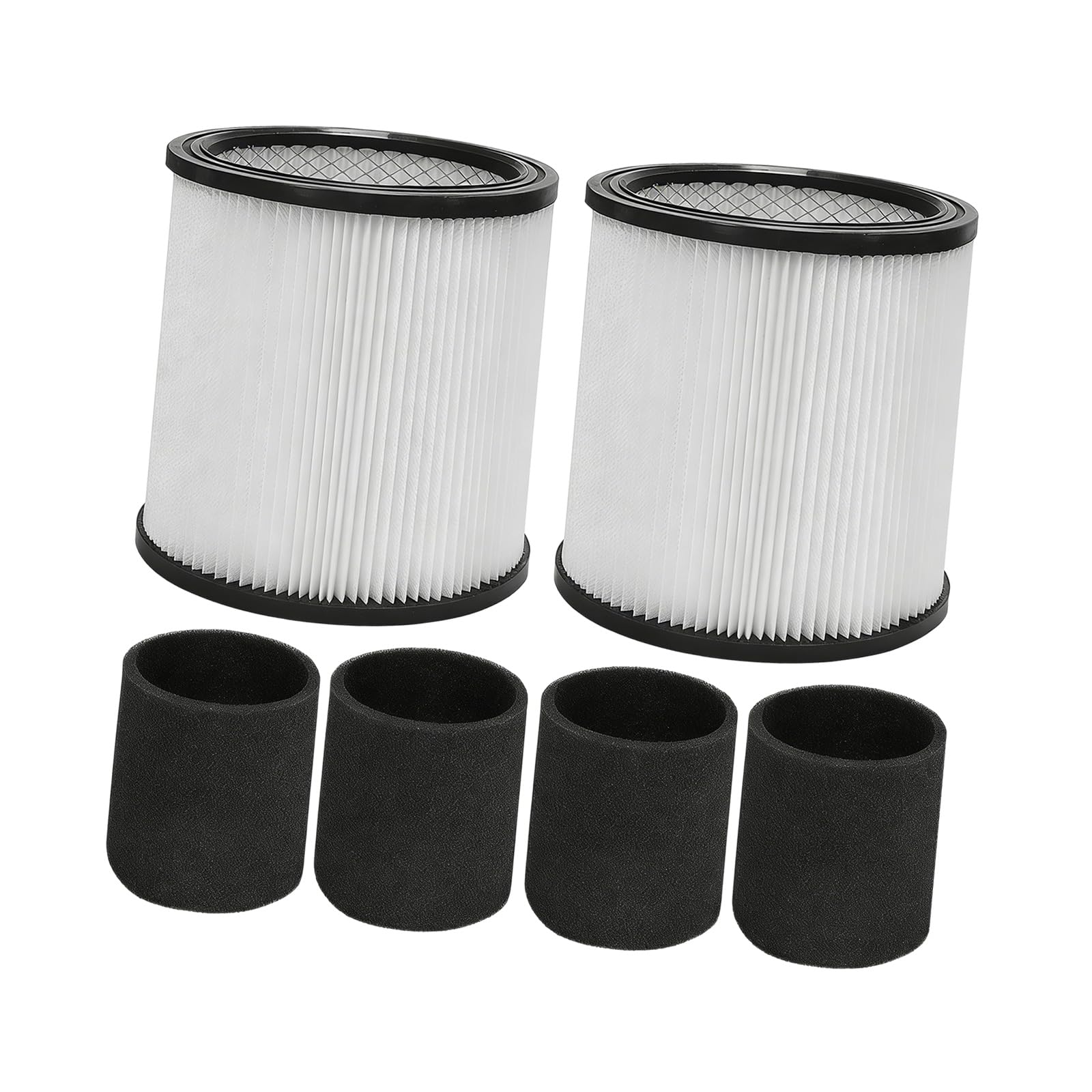 Aqvjd 90304 Vacuum Cleaners Replacement Wet Dry Vacuum Filter Cartridge for Captures Pet Lint and Debris Wet Dry Filter Cartridge