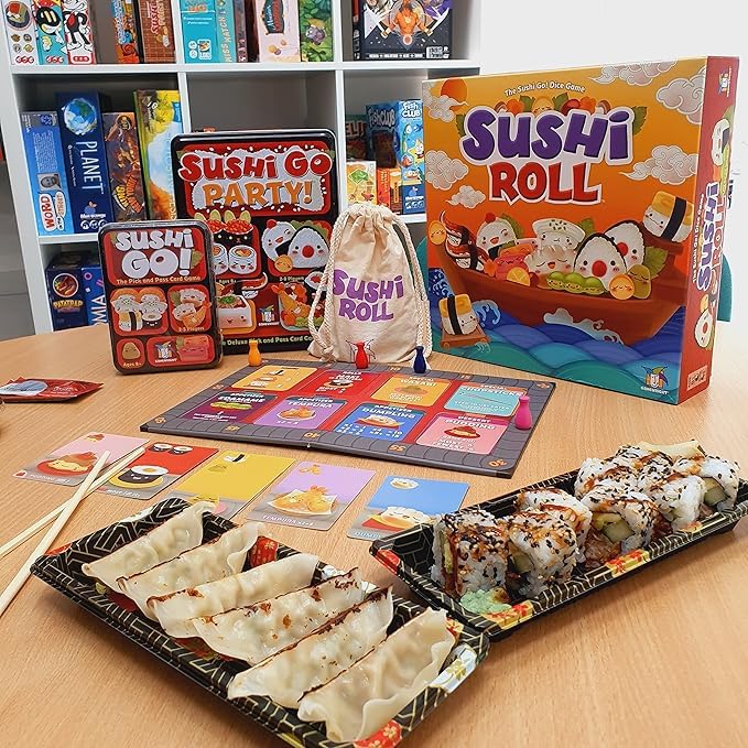 NARAYANMUNI Sushi Roll - The Sushi Go! Dice Game Multi-Colored, 5" 2