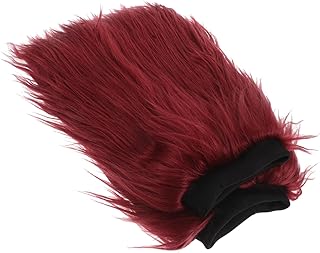 Calentadores de Piernas Largos de Sintética para Mujer Cubre Botas Cálidos y Cómodos Diseño Esponjoso con Detalles de Protección Completa para Invierno Color Violeta