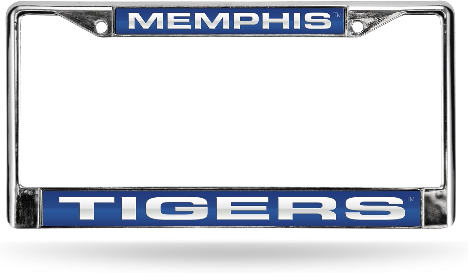 Rico Industries NCAA Memphis Tigers Standard Chrome License Plate Frame , 6 x 12.25"