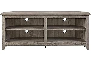 Walker Edison Maxwell Classic 2 Shelf Corner TV Stand for TVs up to 65 Inches