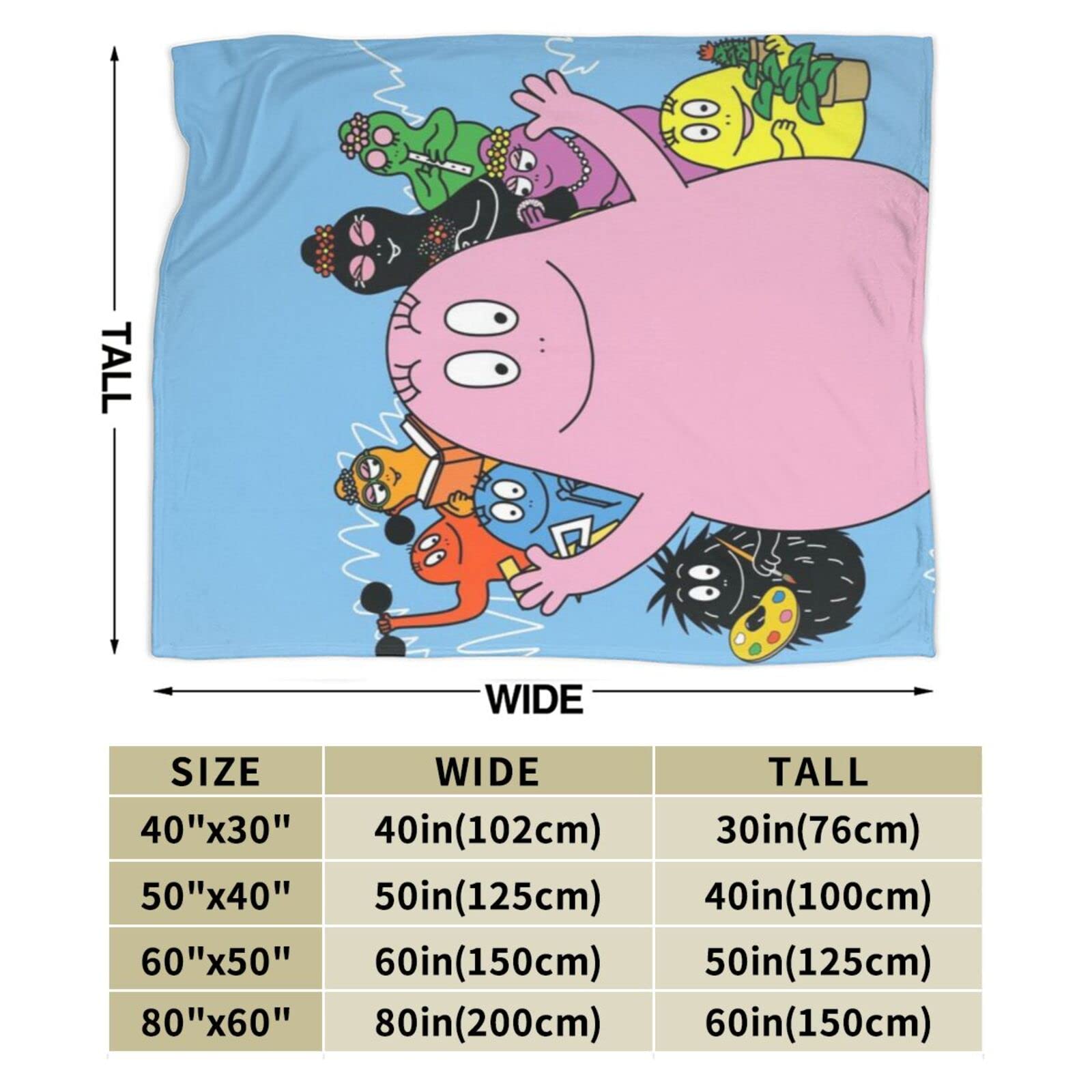 Amazon｜バーバパパ（4） アニメ 掛け毛布 ブランケット フランネル