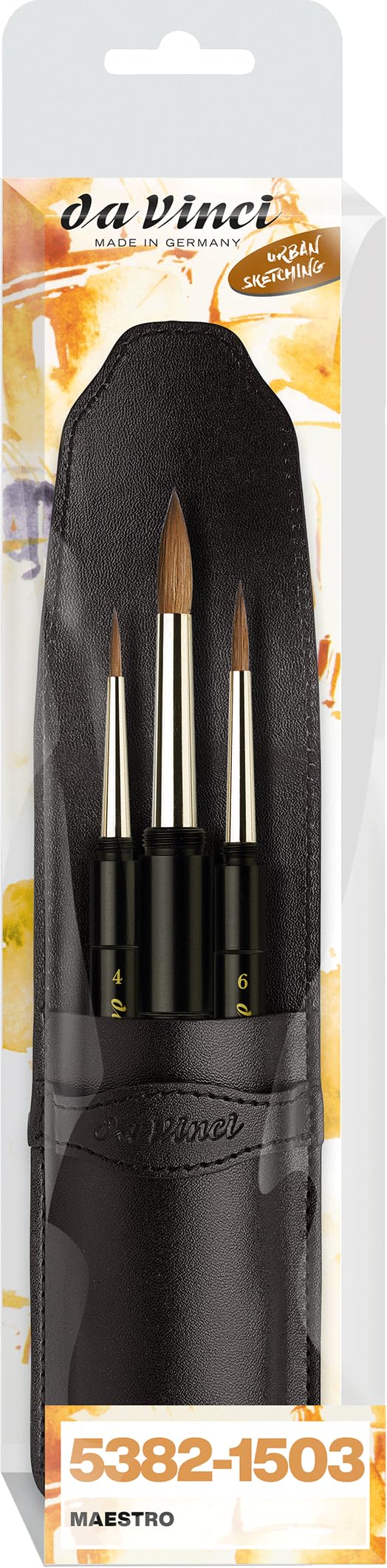 Amazon.com: da Vinci Brushes 5382-1503 Watercolor Brushes, 4/6/10