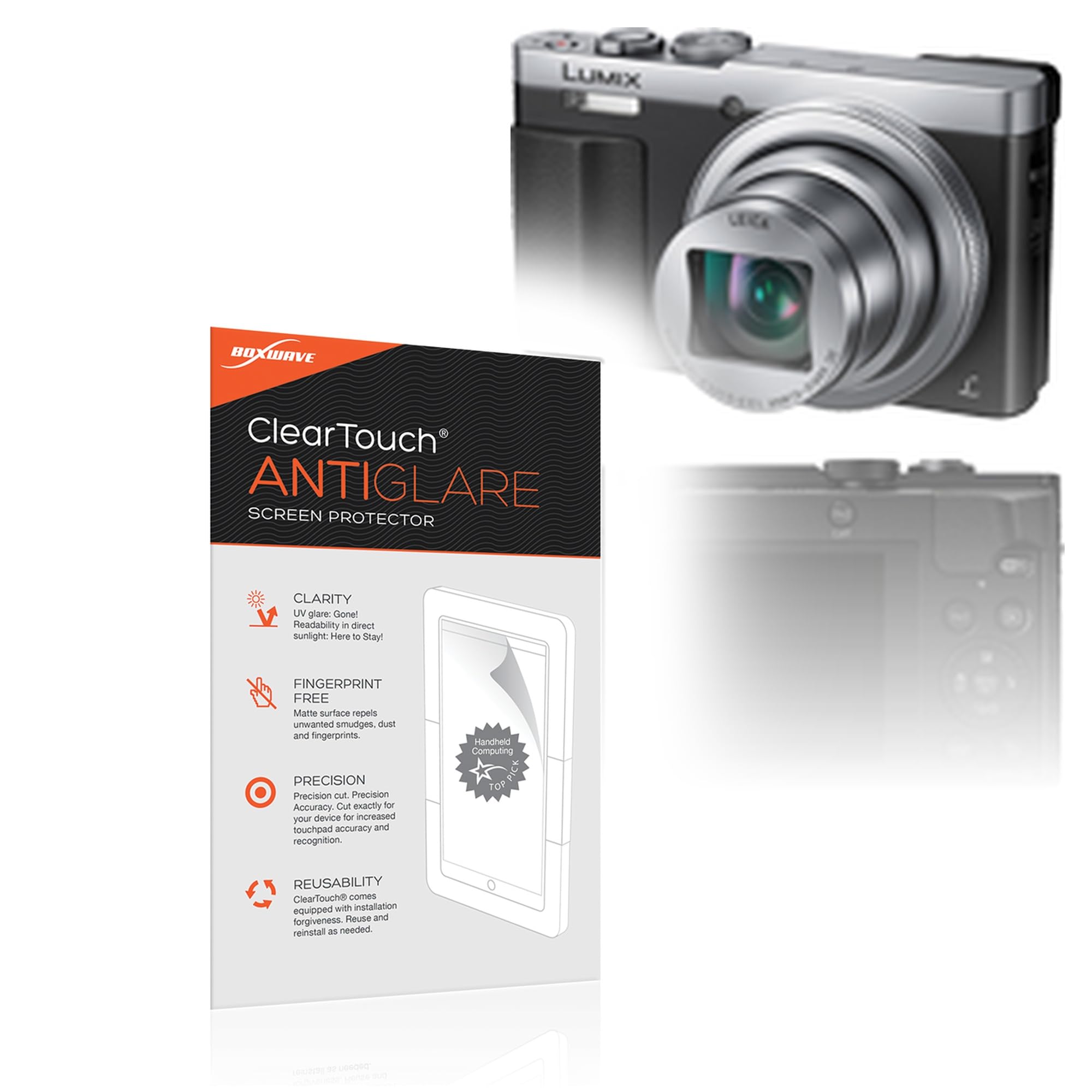 Protector de pantalla Panasonic Lumix DMC-ZS50 película mate BoxWave 2-Pack 8