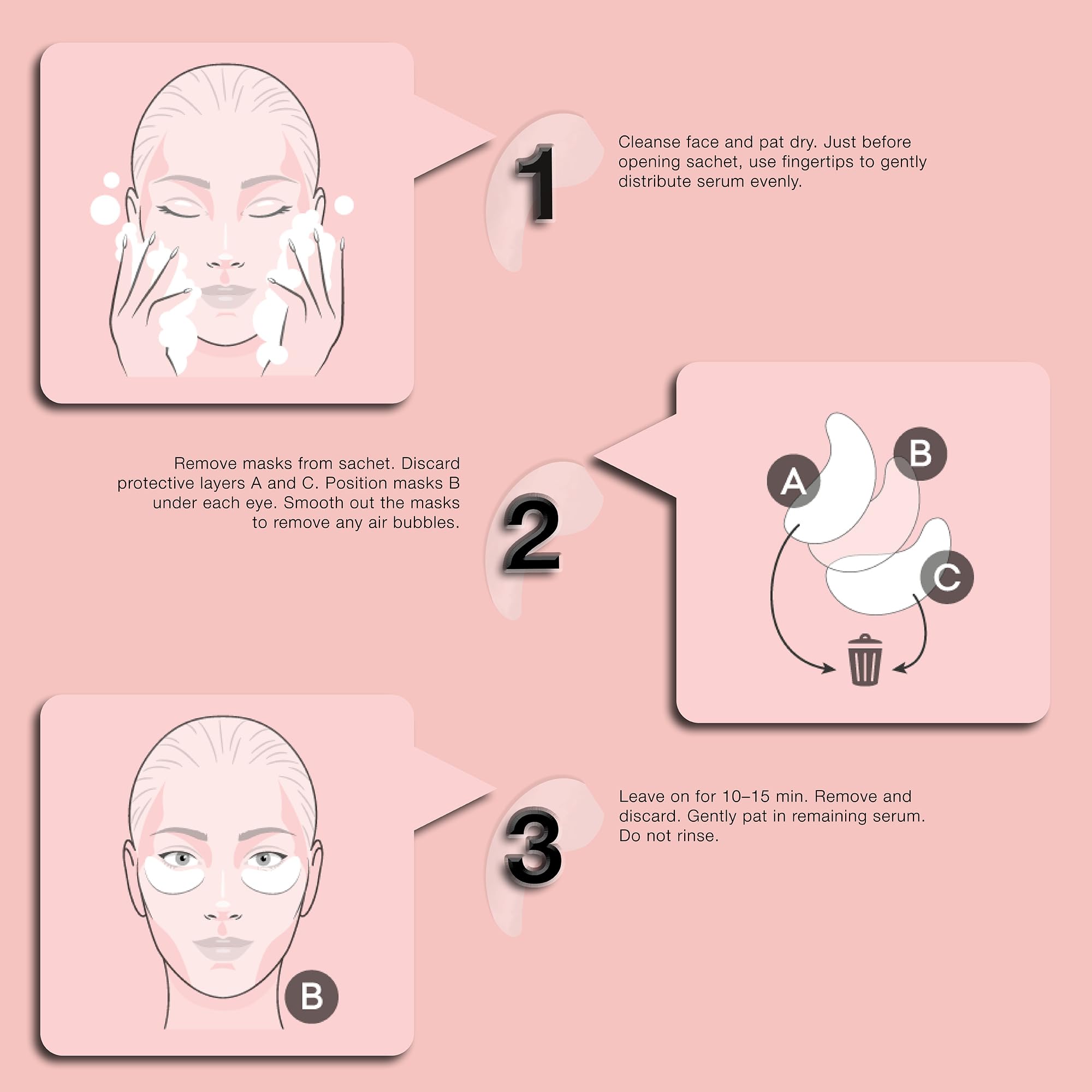 STARSKIN Eye Catcher 2 Pairs, Bio-Cellulose Under Eye Patches, for Dark Circles, Wrinkles, Eye Bags & Puffy Eyes, Brightening & Refining Under Eye Treatment, Korean Skincare