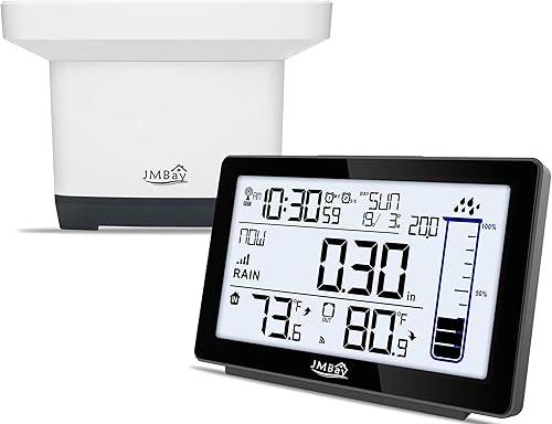 Miniatura 11 de Pluviómetro para exteriores, a prueba de congelación, capacidad de 7 pulgadas, pluviómetro desmontable con estaca para patio, césped y jardín