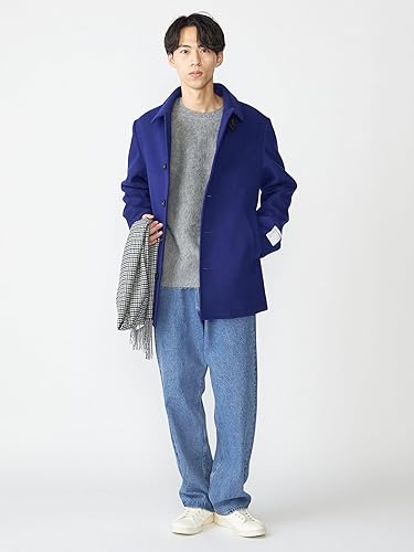 Amazon.co.jp: [シップス] コート スーパー120'S メルトン シングル