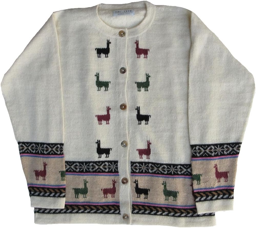 SNIDEL（スナイデル）の「アルパカミドルカーディガン（ニット/セーター）」 - WEAR [エルグスト] アルパカ１００％ カーディガン 女性 ALCA-T020 薄手 ３シーズン用 アルパカ柄 ソフト 暖かい インカ ア