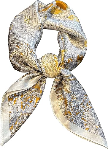 Dailyacc Hair Bandanas Scarf For Women Lightweight Fashion Neck Silk Satin Head Scarves For Sleeping Handbags Scarf-13