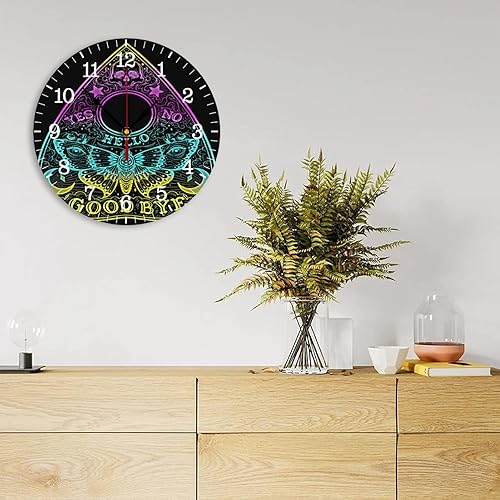 Miniatura 2 de Vcjta Reloj despertador silencioso clásico Wicca para sala de estar, dormitorio, cocina, oficina, aula, escuela, decoración, 10 pulgadas