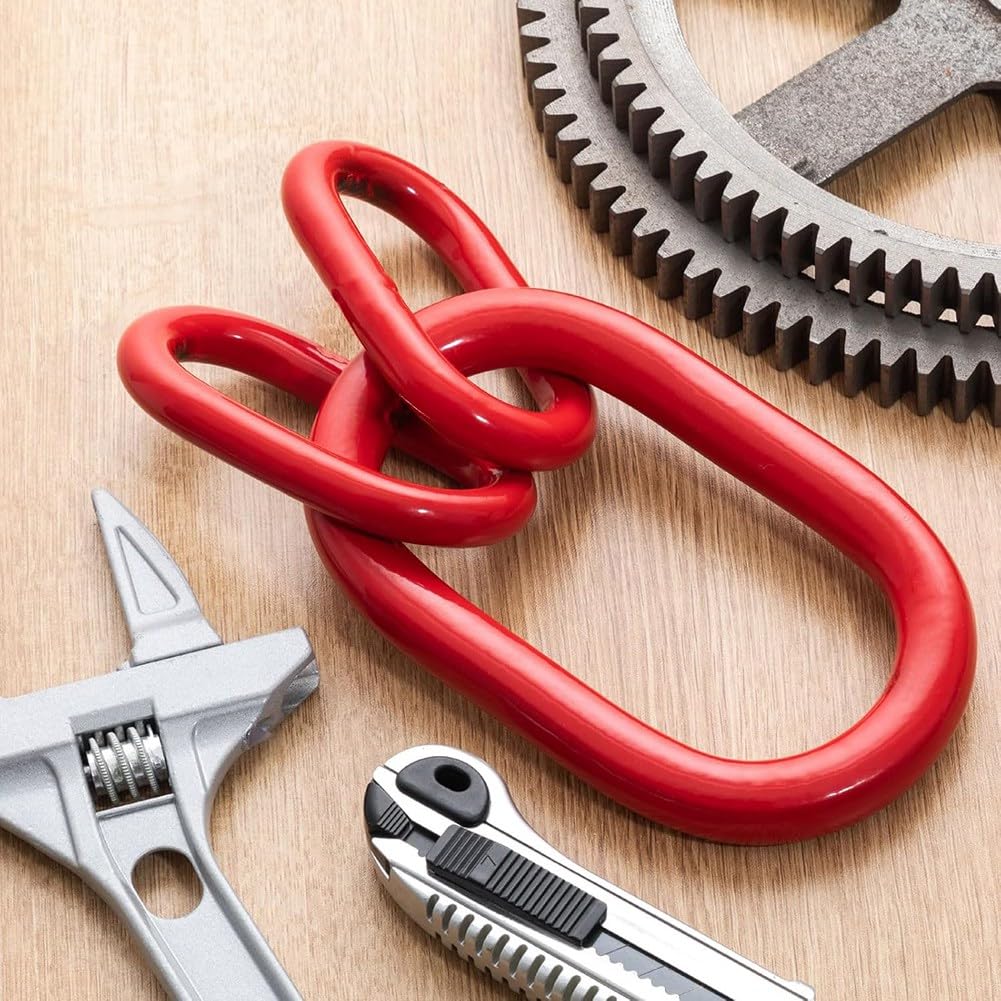 Für -Rigging-Hardware - 2er-Pack Ketten-Schlingenring, Oblonger Hauptverbindungshaken, Hebering, 10360 Lbs, Güteklasse 80, Rot.
