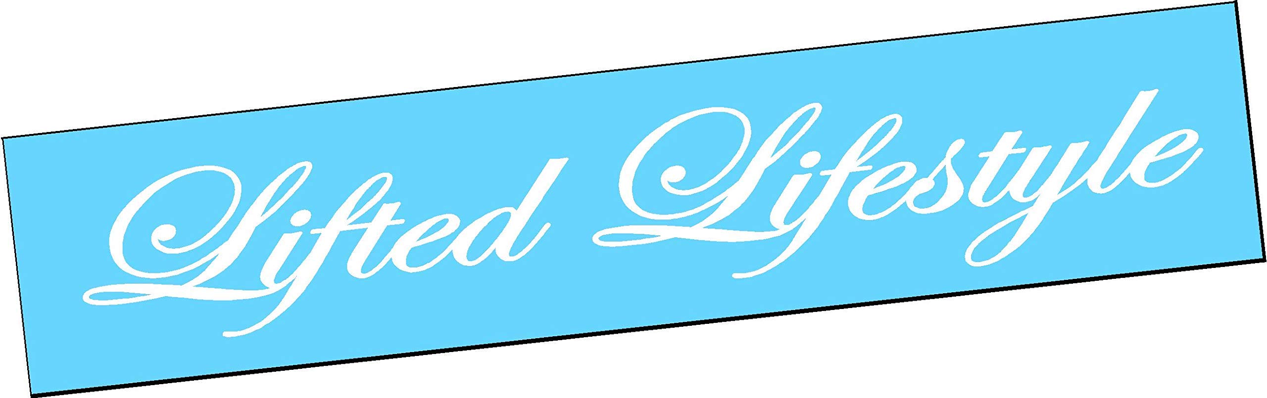 LIFTED LIFESTYLE Vertical Windshield Vinyl Side Decal Sticker Car Truck Turbo