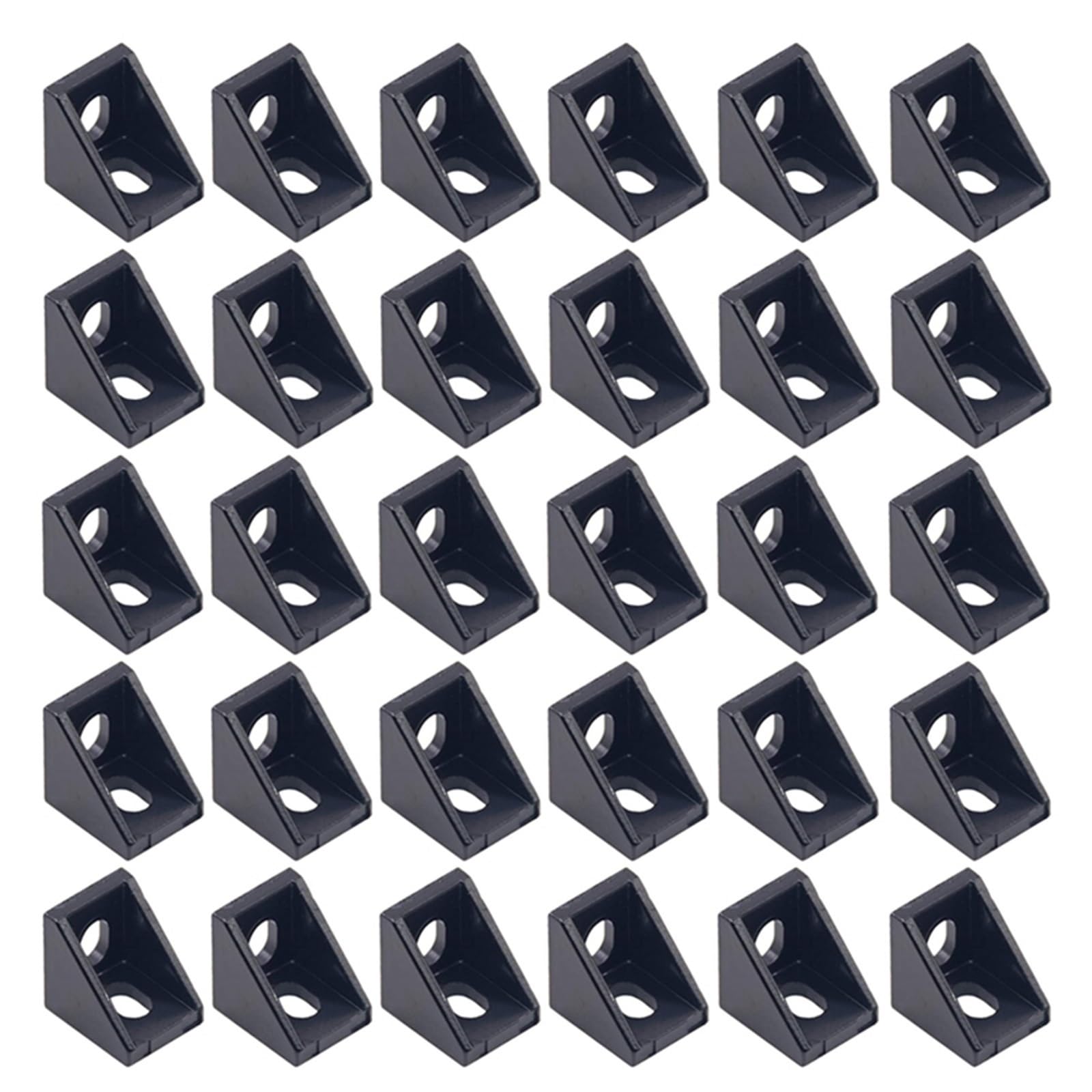 Connecteur L 20x20x17mm anti-vibration pour cadre aluminium d'imprimante 3D 30Pcs