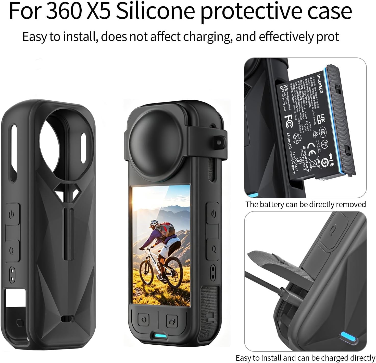 JasonMighty Protective Accessories Kit for Insta360 X5 image 4
