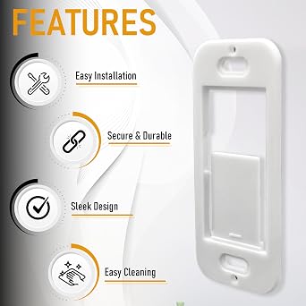 SplashNColor Wallplate Brackets for Lutron Caseta Pico Remote, 3-Pack Seamless Installation Wall Bracket for Lutron Smart Switch, Durable Wall Mount Design