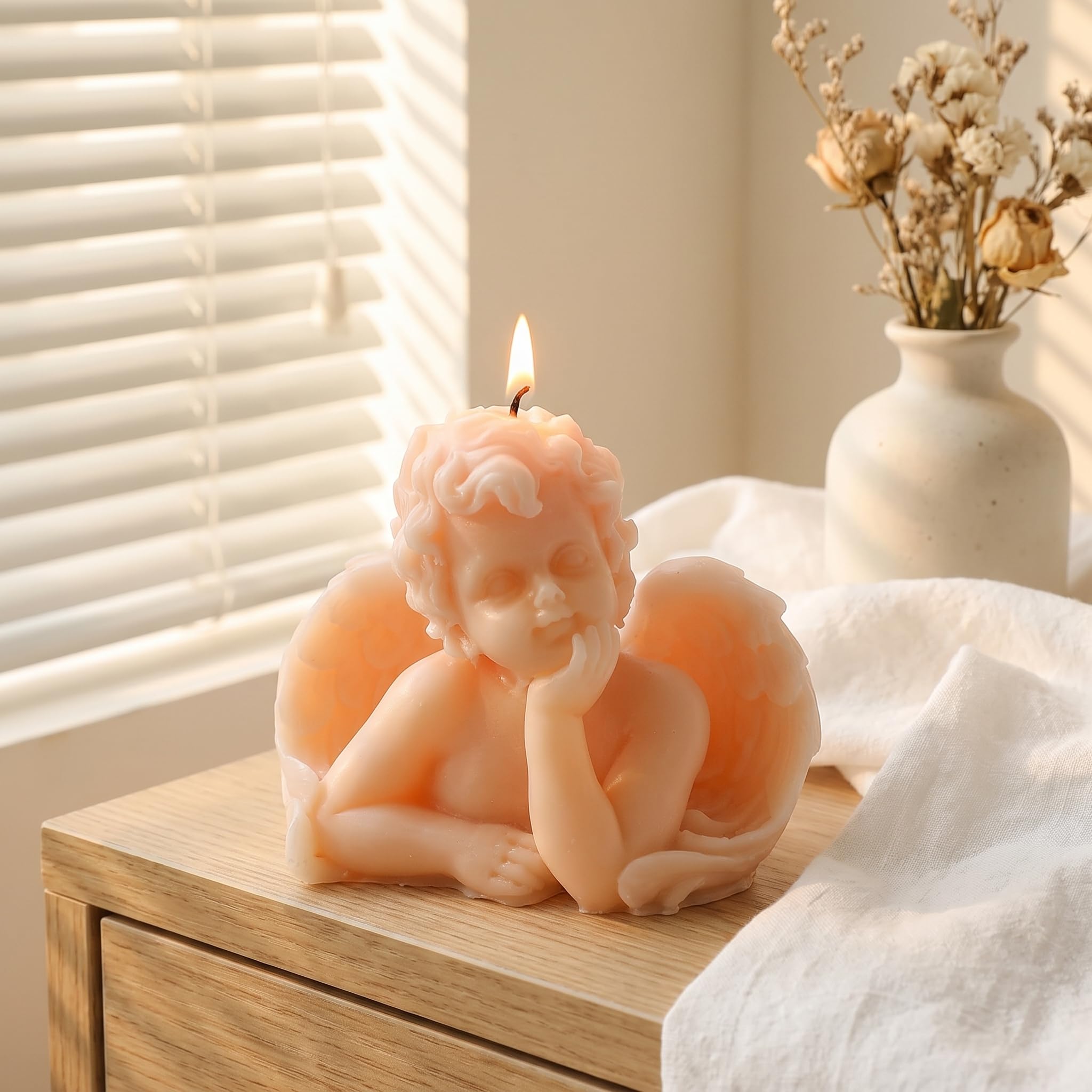 ANGEROSE candle様 Amazon.com: Guardian Angel Candle,Rose Scented Soy Blend Wax Decor