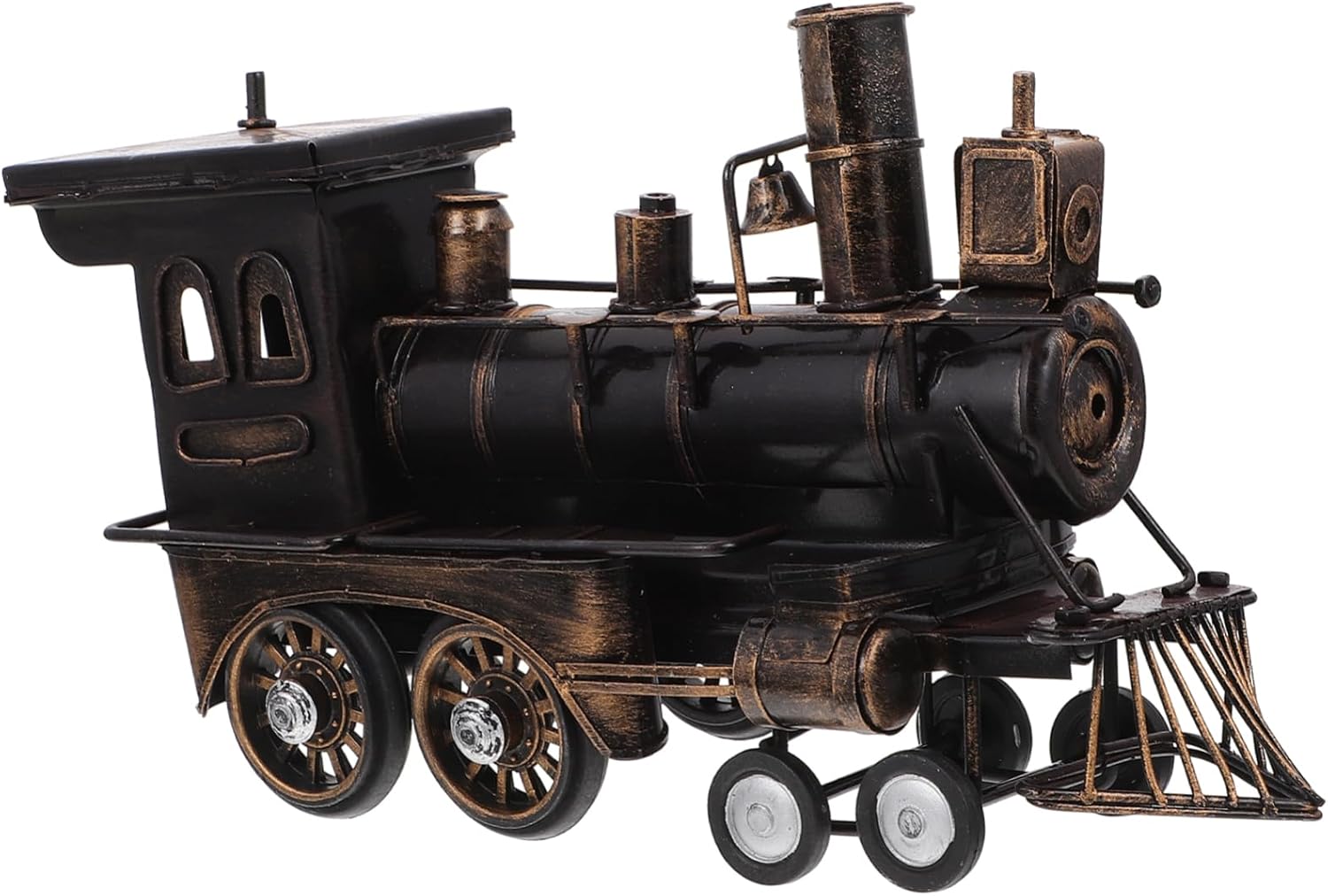 Milisten 1pc Vintage Steam Locomotive Model Train Sculpture for Home Decor Unique Desktop Ornament Retro Bar Decoration for Living Room Office