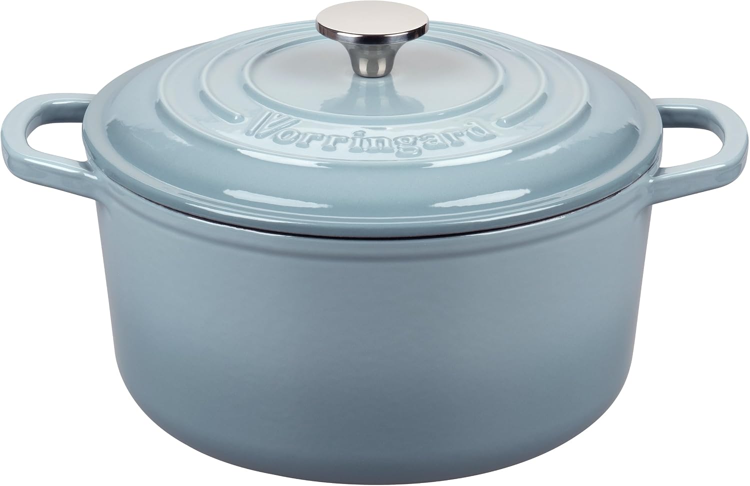 VORRINGARD Enameled Cast Iron Dutch Oven Pot with Lid, for Sourdough Bread Baking, Round Dutch Ovens, 6 Quart, Pink