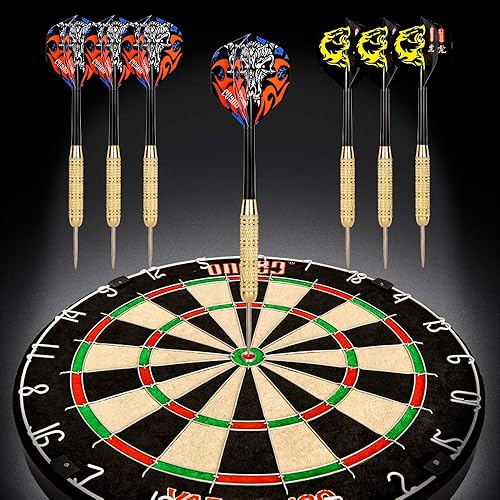 Miniatura 3 de ONE80 Vapor 180 Dardos de cerdas sin grapas Bullseye Steeltip Dardos Extra Vuelos