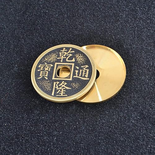 Miniatura 4 de SUMAG Super Chino Coin Set (Qianlong, Morgan Size) Trucos de Magia Moneda Aparecer Desvanecer Magia Primer Plano Ilusiones Trucos de Mentalismo