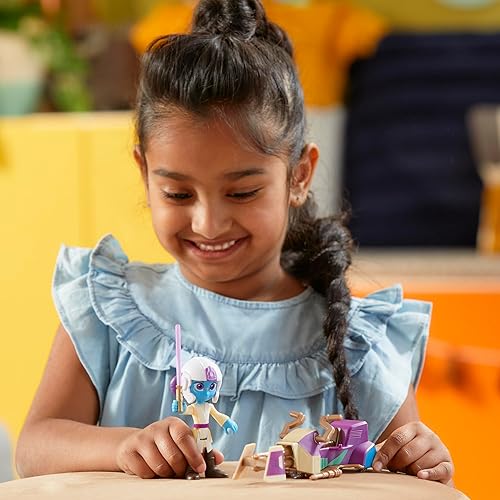 Miniatura 7 de Star Wars Young Jedi Adventures LYS Solay - Figura y bicicleta Speeder, figuras de acción y vehículos a escala de 4 pulgadas, juguetes de Star Wars,