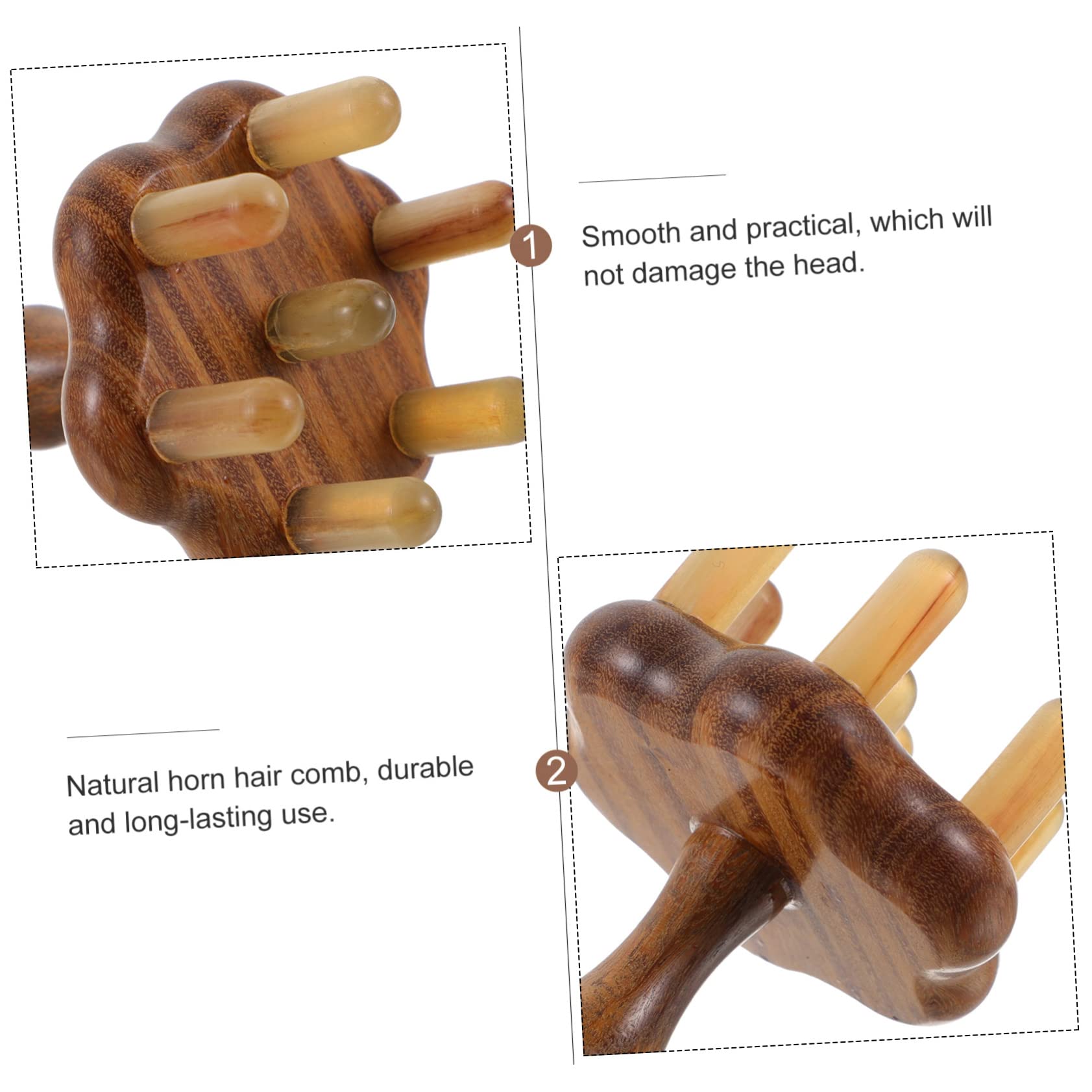 1pezzi Pettine Per Massaggi Alla Testa Strumento Antistress Per Capelluto Pettine Per Massaggi Portatile Miglioratore Di Circolazione Sanguigna Design Antistatico