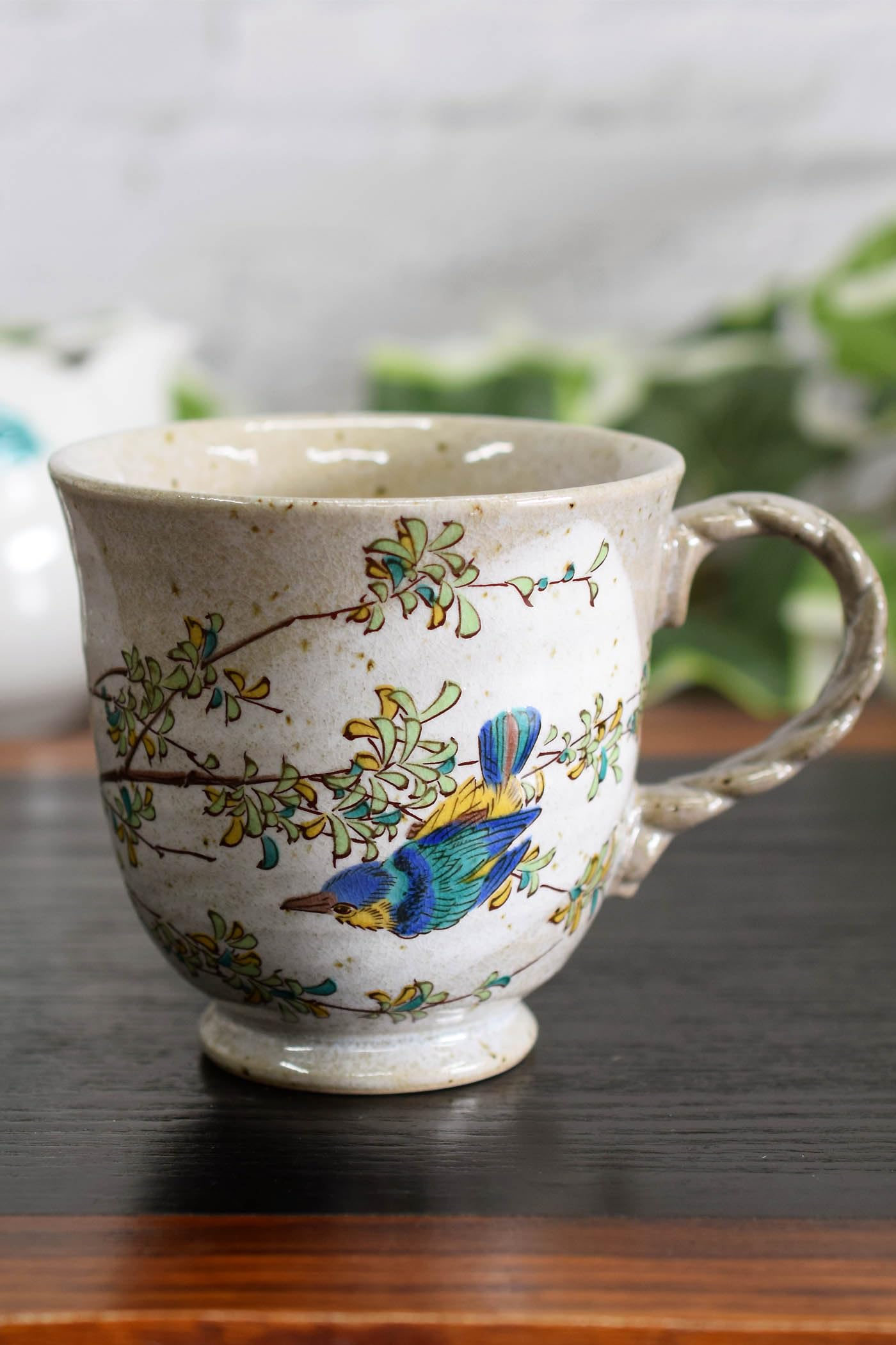 Kawasemi Kutani Ware Coffee Mug