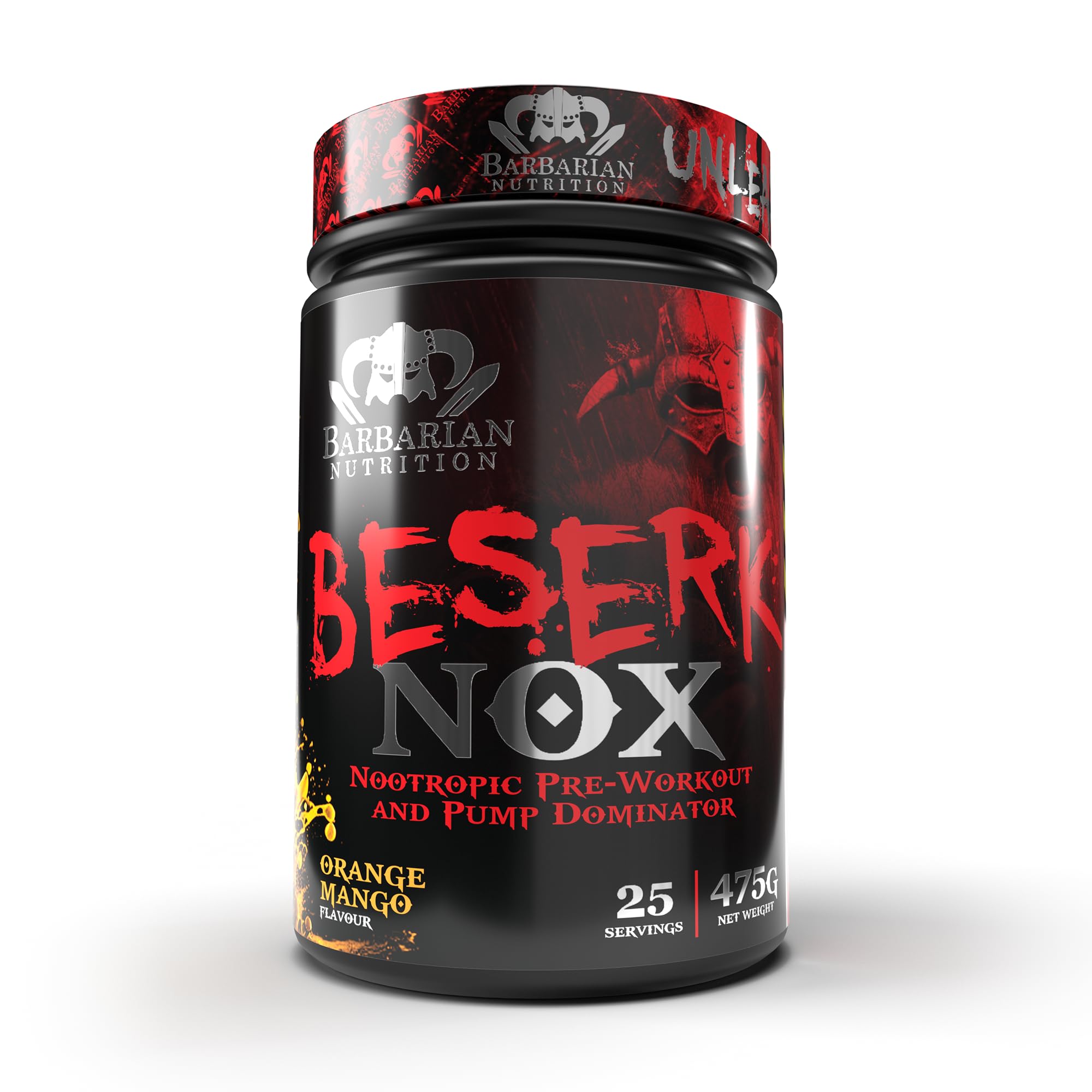 Barbarian Nutrition Beserk Nox 475g Orange Mango : Amazon.co.za