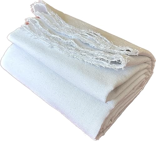 Miniatura 3 de TinaKim Tela de lona de algodón 100% natural, tela gruesa, para tapicería de manteles de bolsas (12 onzas, natural, 3 yardas)