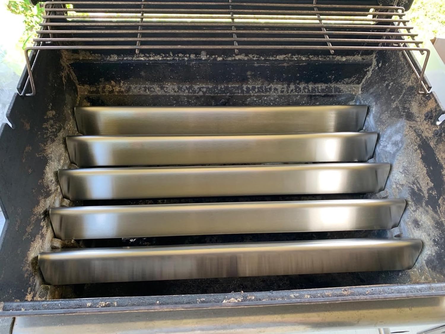 24.5'' Flavorizer Bars 7540 for Weber Genesis 300 SER Parts w/ Side Controls Knobs Replacement for Weber Genesis E310 E320 S310 S320 EP310 EP320 Parts 7539 65944 65935 92451 9938 Stainless Steel, 5PCS