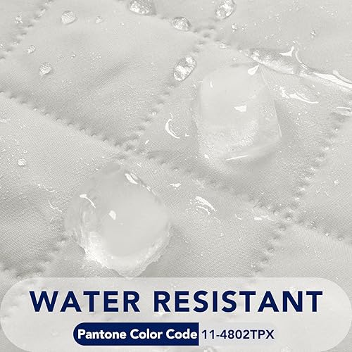 Miniatura 4 de PureFit - Funda de sofá acolchada reversible, resistente al agua, funda lavable con correas antideslizantes y elásticas para niños, perros, mascotas