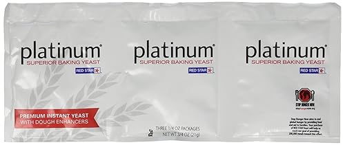 Red Star Platinum Superior - Levadura para hornear, 3 unidades, 0.25 onzas (paquete de 3)