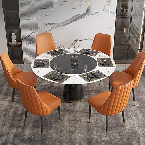 Miniatura 7 de MEHWSUR Sillas de comedor con respaldo alto, sillas modernas de cocina y comedor de mediados de siglo, sillas tapizadas de piel sintética con patas
