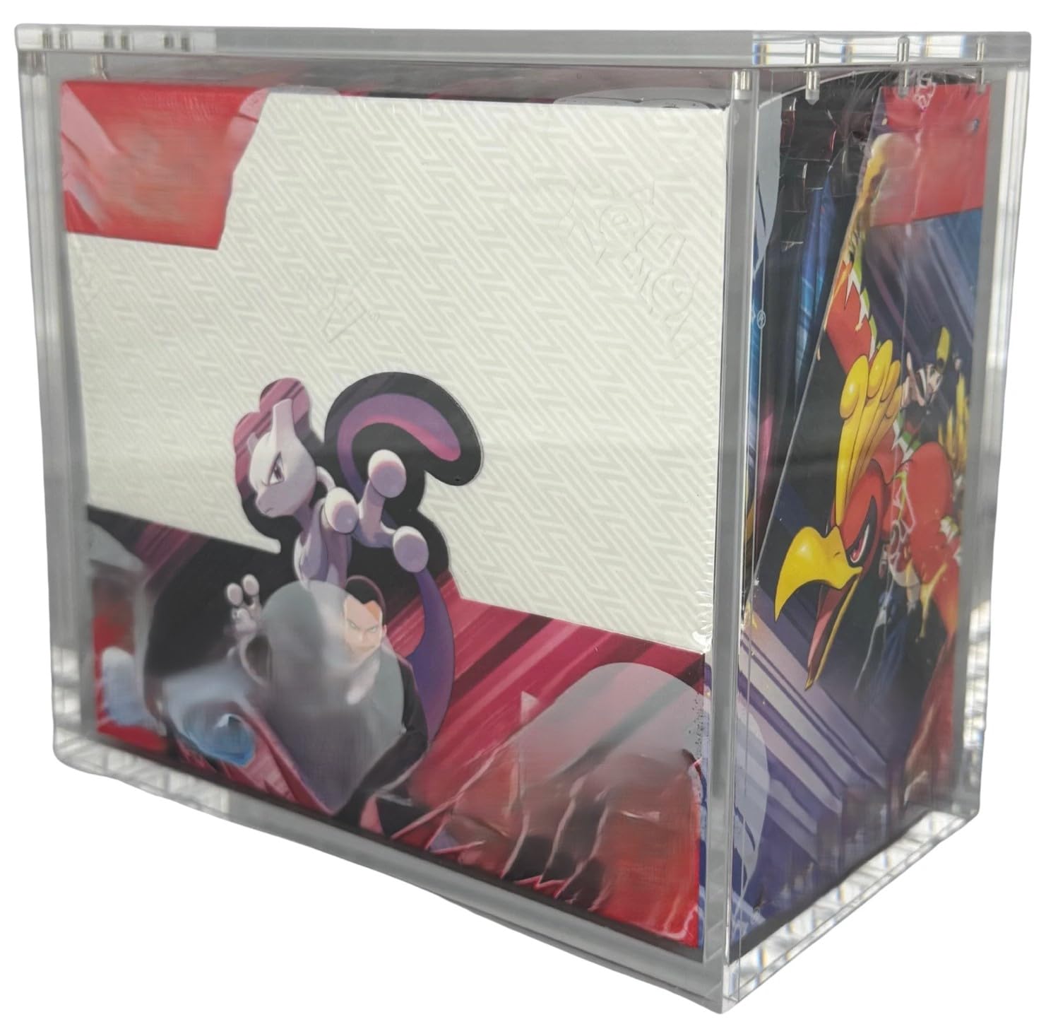 Generico Custodia Magnetica Acrilica 5mm compatibile con Pokemon BOOSTER BOX 36 Bustine, Protezione UV, Antigraffi, Polvere, Pellicola Protettiva, 300g, Gioco di Carte