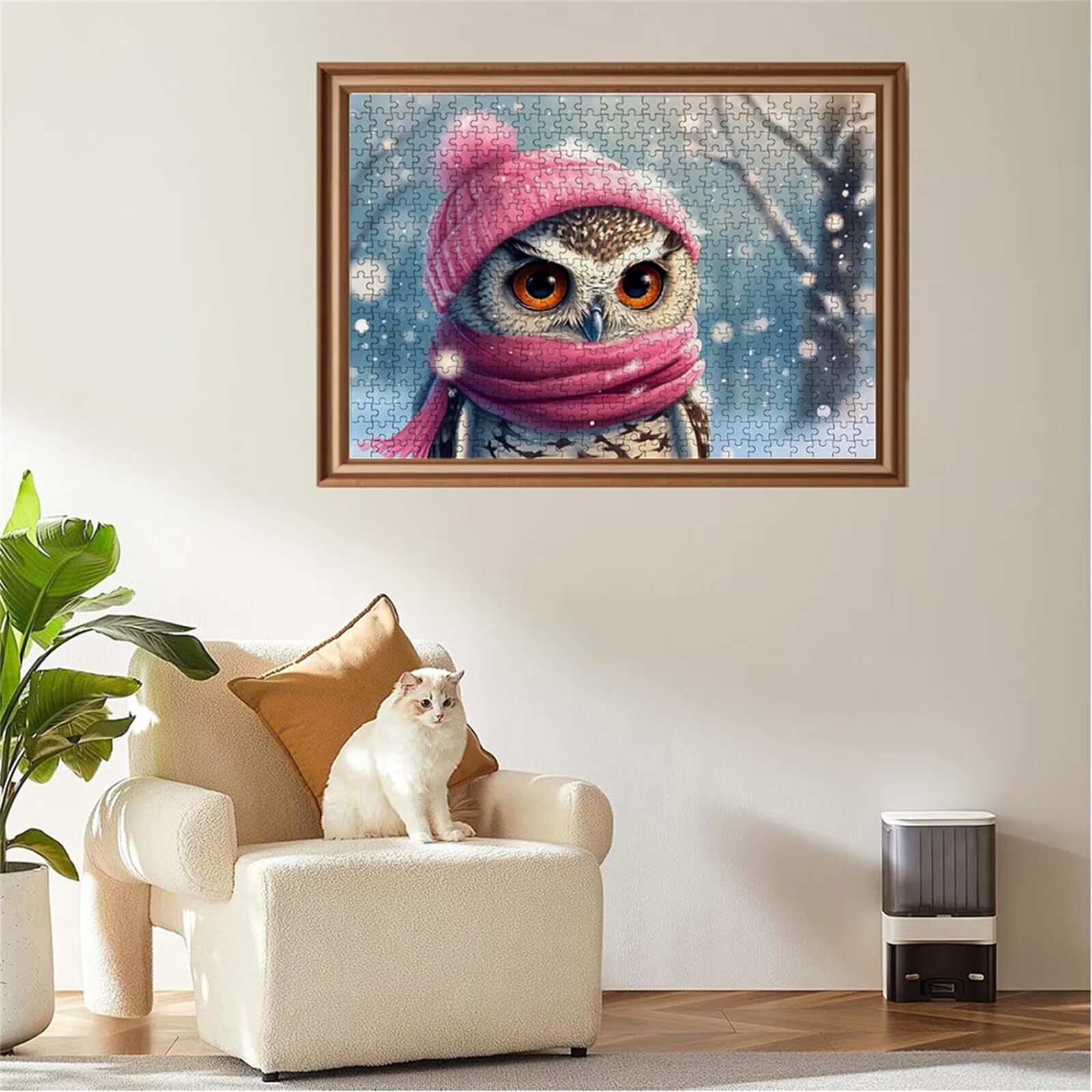 Puzzle 2000 sztuk sowa puzzle zima drewniane układanki, klasyczne dla dorosłych diY gra wyzwanie idealnie pasują między nimi literami z tyłu Wysokiej jakości układanki dla dzieci dorosłych wiek 14 lat