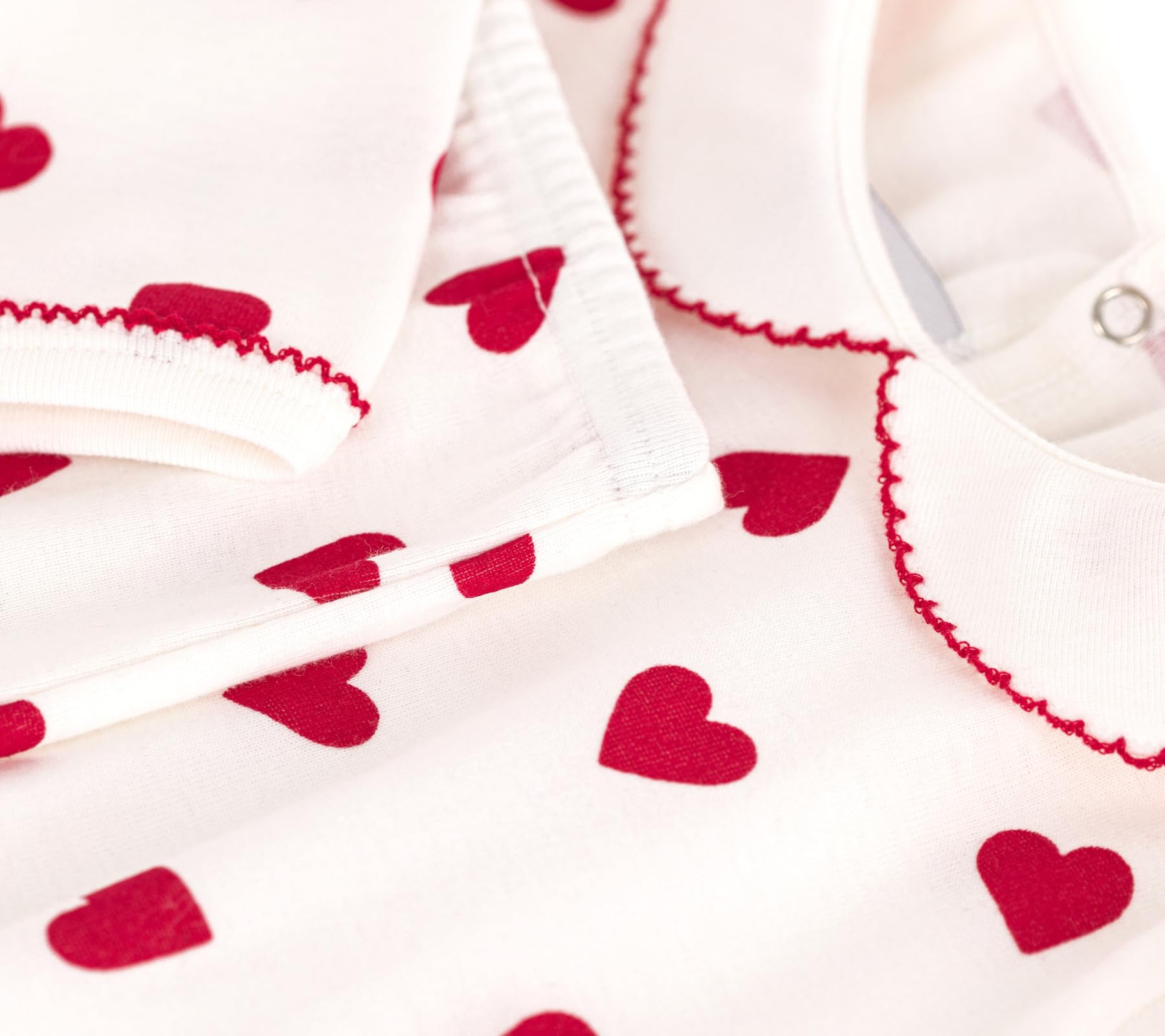 Petit Bateau Pyjama 2 pièces bébé imprimé cœurs