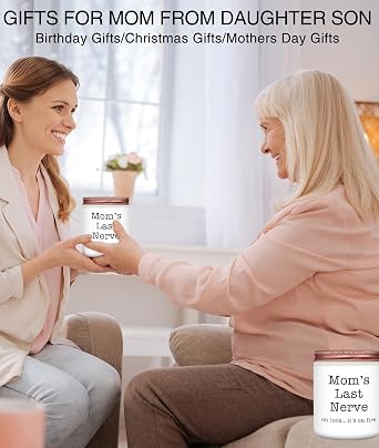 Homsolver Gifts for Mom from Daughter Son, Best Mom Gifts, Funny Mom, Birthday Thanksgiving for Mom Stepmother Adoptive Mother, Mom's Last Nerve