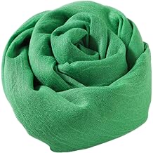 Womens Fashion Long Scarf Linen-Cotton Pure Color Large Soft Scarves Shawl Beautiful Shawl Wrap for Beach 200 X130 CM